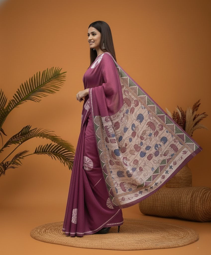 Pranavi Lenin Saree laaki