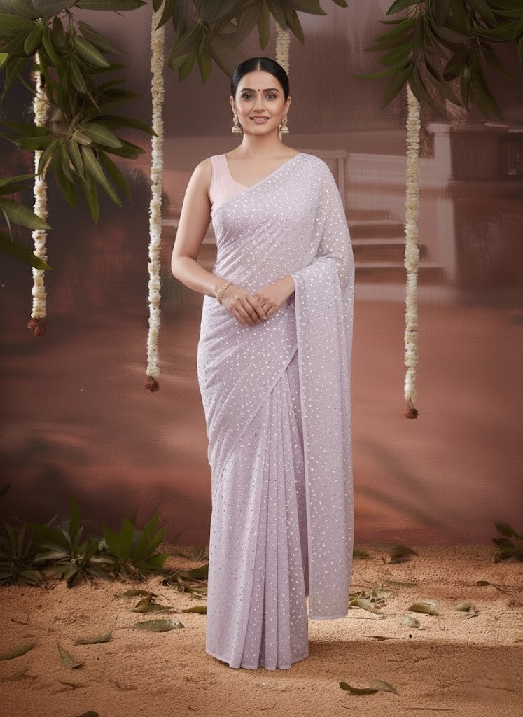 MandaraJimmy Choo Lilac Saree laaki