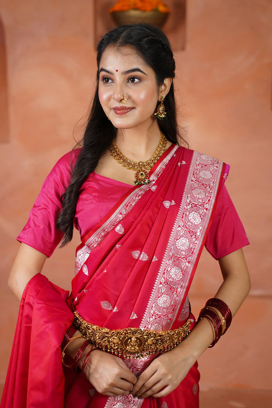 Durga Pure silk saree - laaki