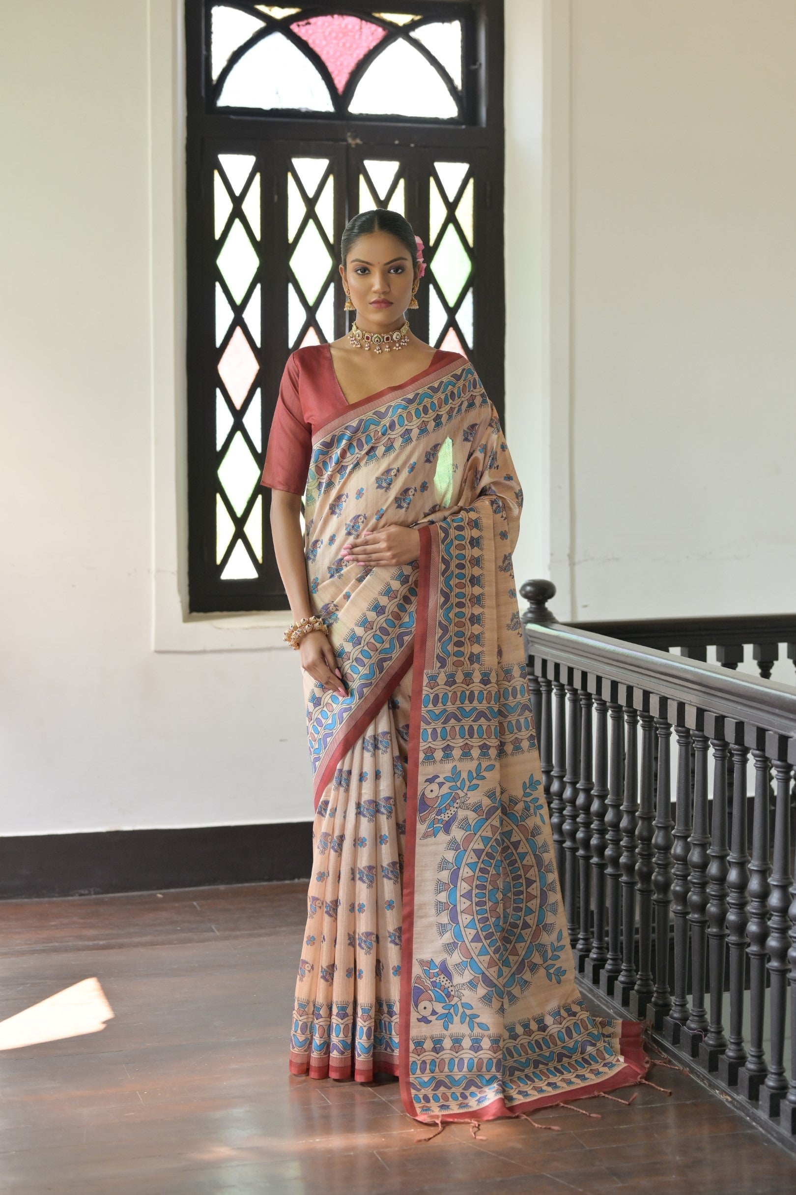 Lavanya Muga Saree laaki
