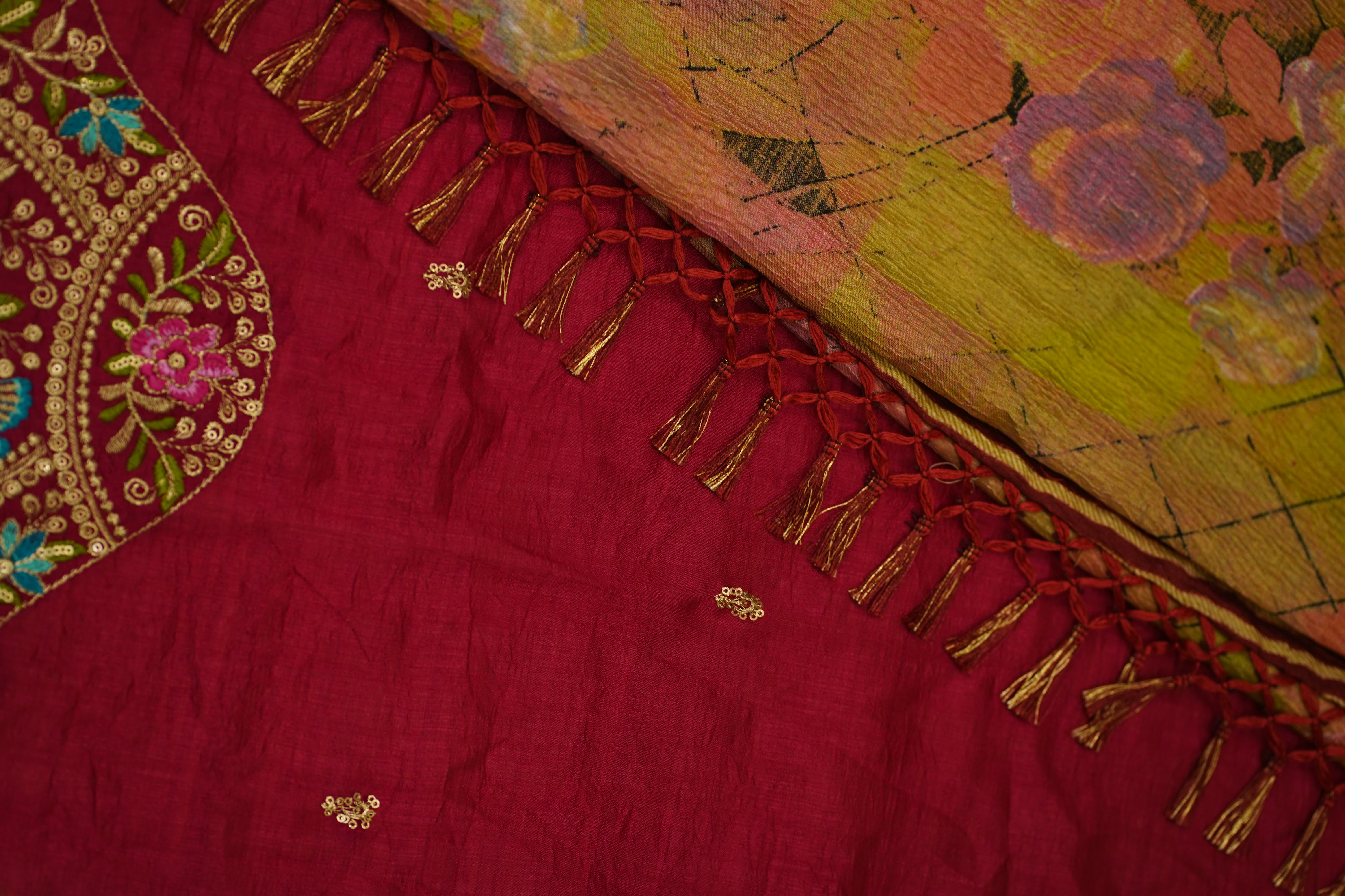 Ranjani CRINKLED CRAPE SILK laaki