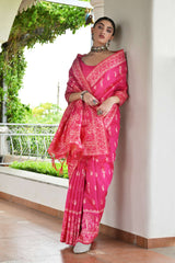 Lekha Banarasi Silk Saree laaki