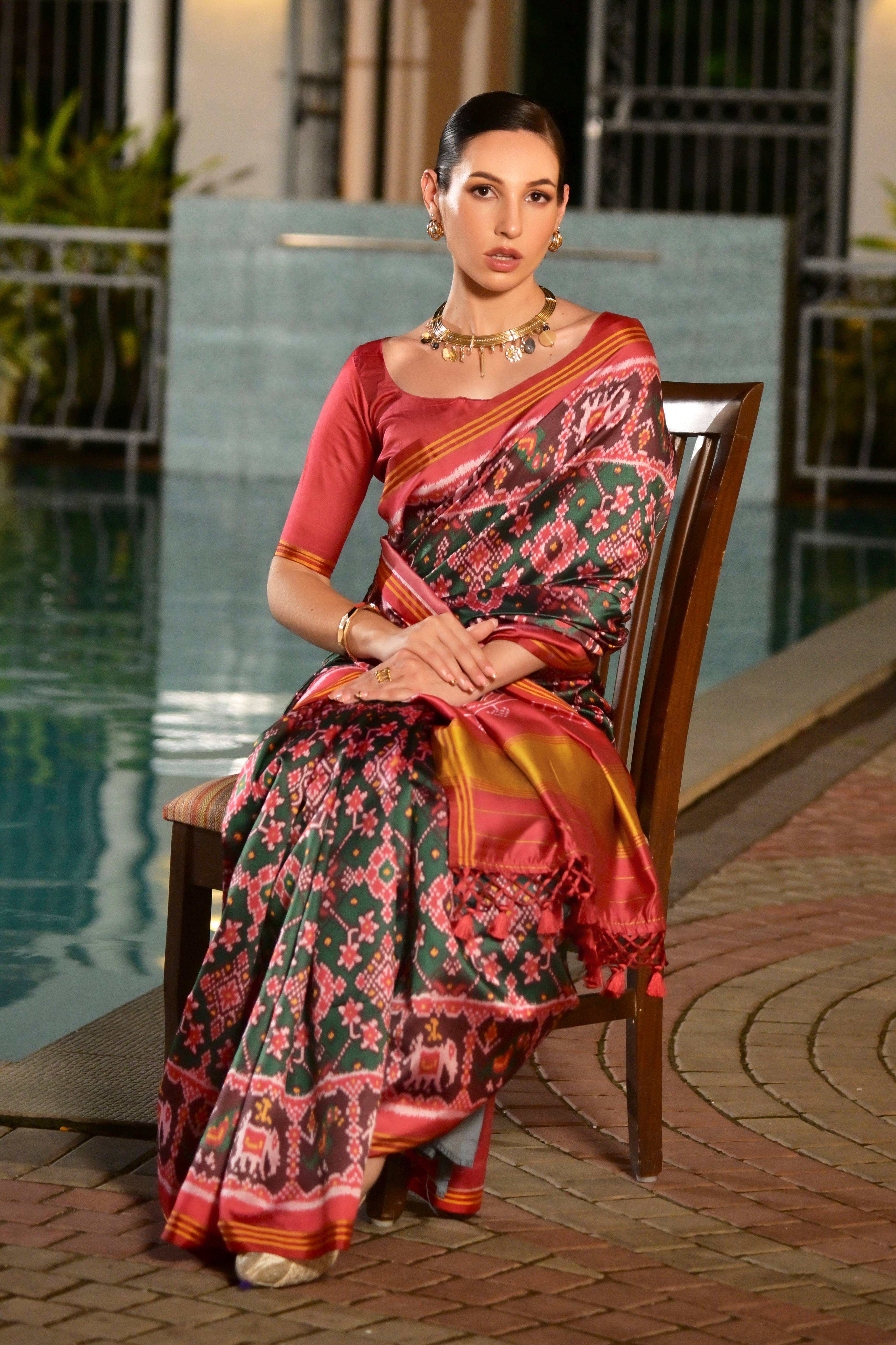 Gowri patola silk saree laaki