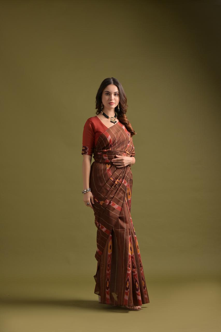 Sudhi ikat saree laaki