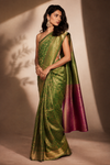 Vakula Kanjivaram Litegreen Saree