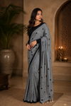Sana Grey Khadi Saree