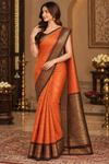 Jaya Orange Kanjivaram Saree