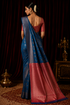 Thulasi Kanjivaram Blue Saree