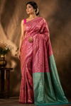 Amani Kanjivaram Pink Saree