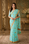 Seersha Skyblue Khadi Saree