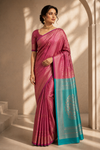 Madhu Kanjivaram Pink Saree