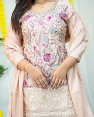 Kanika Shannon Embroidered Tissue 3PC Set