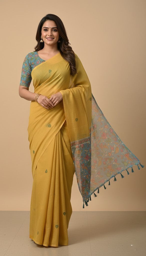 Mounika Lenin Saree laaki
