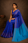 Prema Kanjivaram Blue Saree