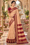 Sridevi Peach Kanjivaram Saree