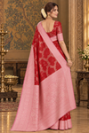 Raisa Red Dharmavaram Saree