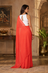 Jessi Red Khadi Saree