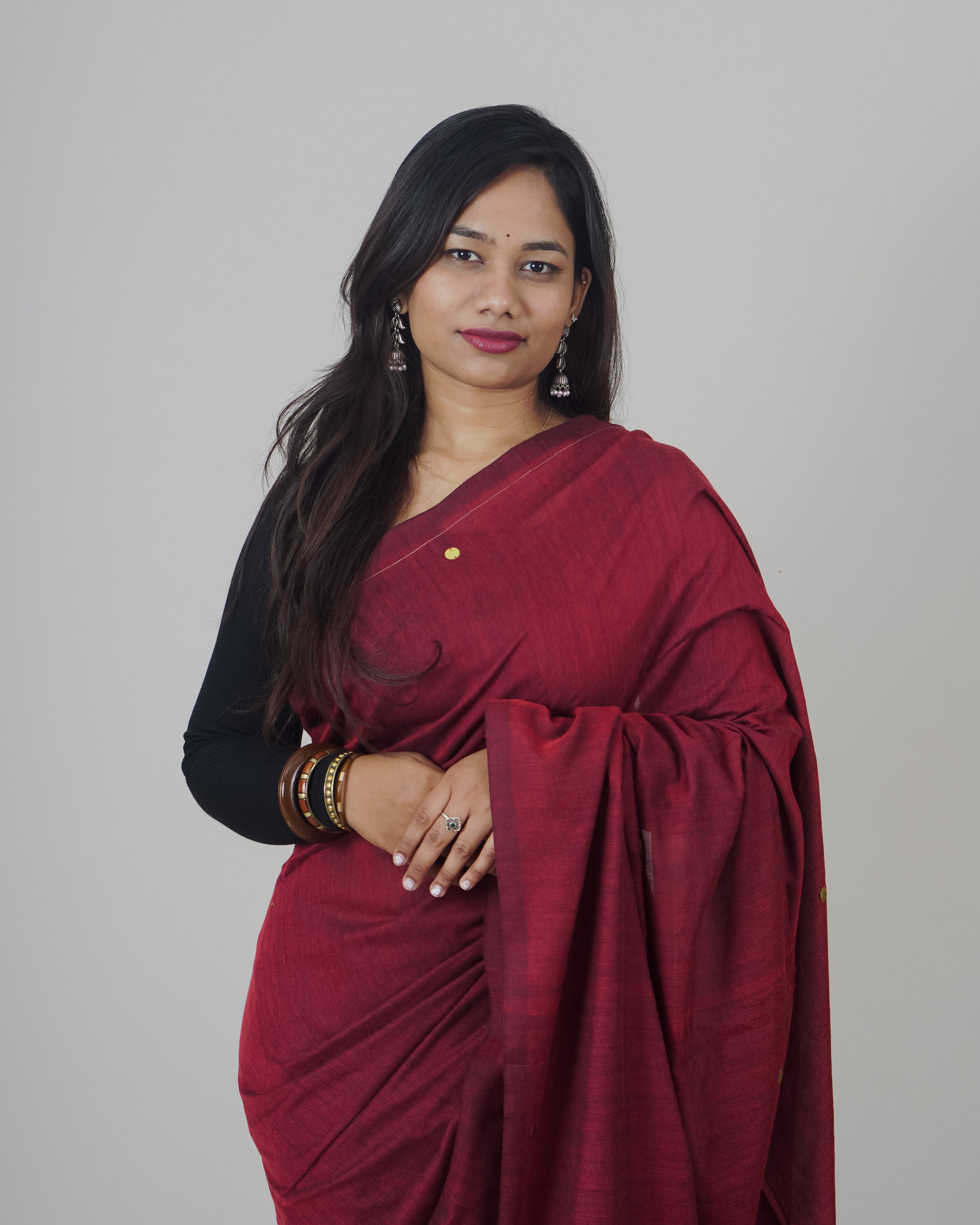 USHA MAROON KHADI