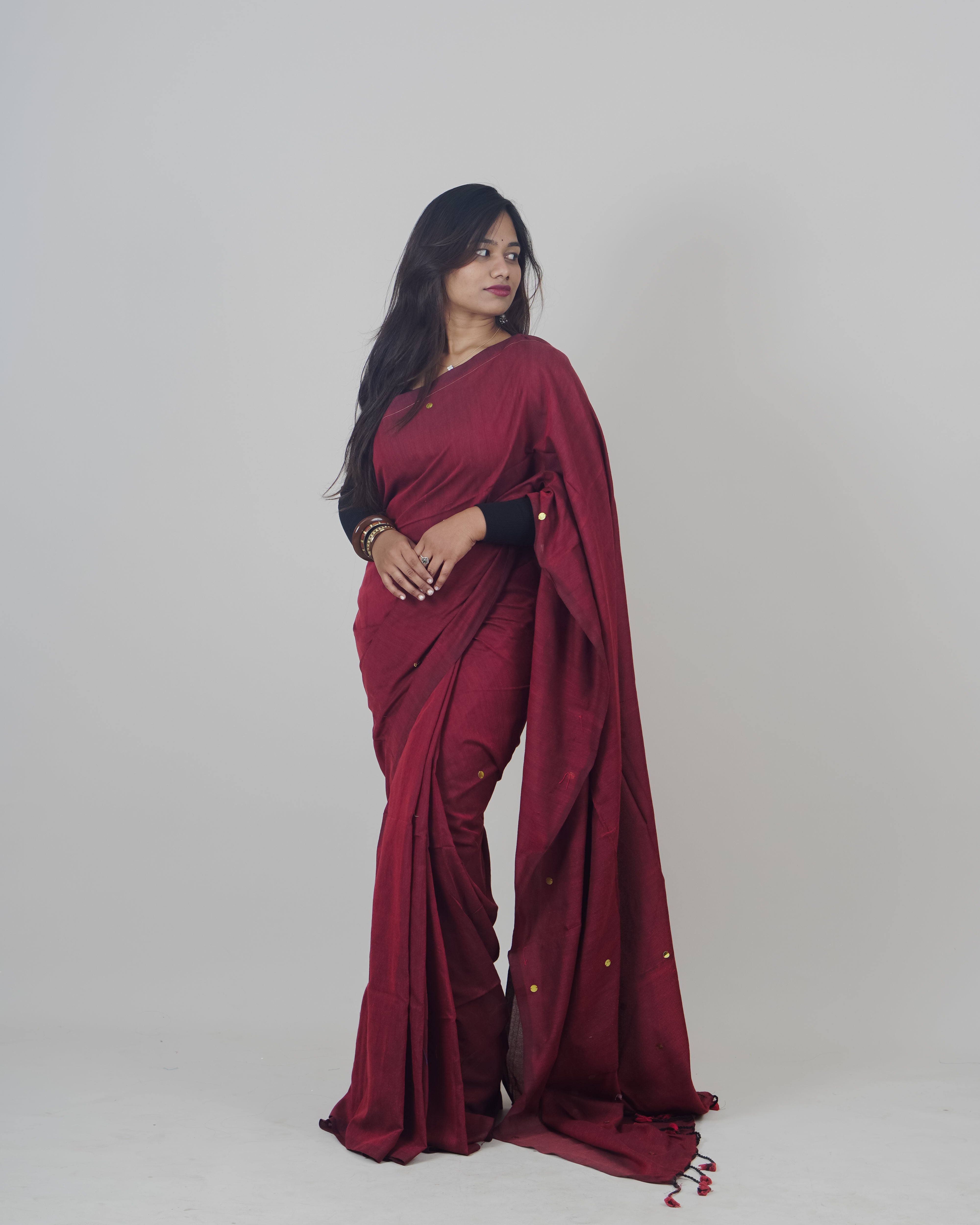 USHA MAROON KHADI