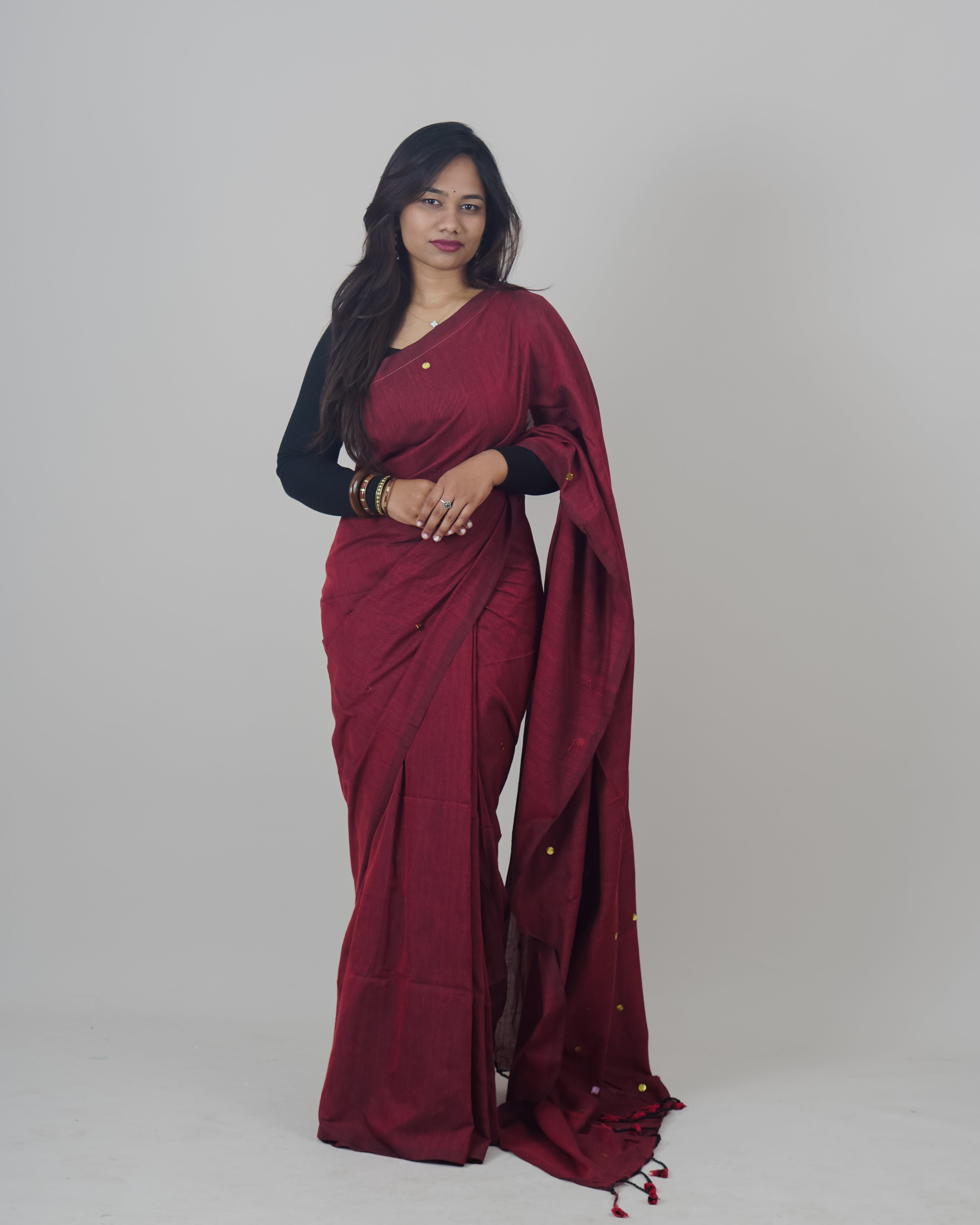 USHA MAROON KHADI
