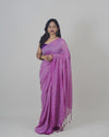 Usha Purple Khadi Saree