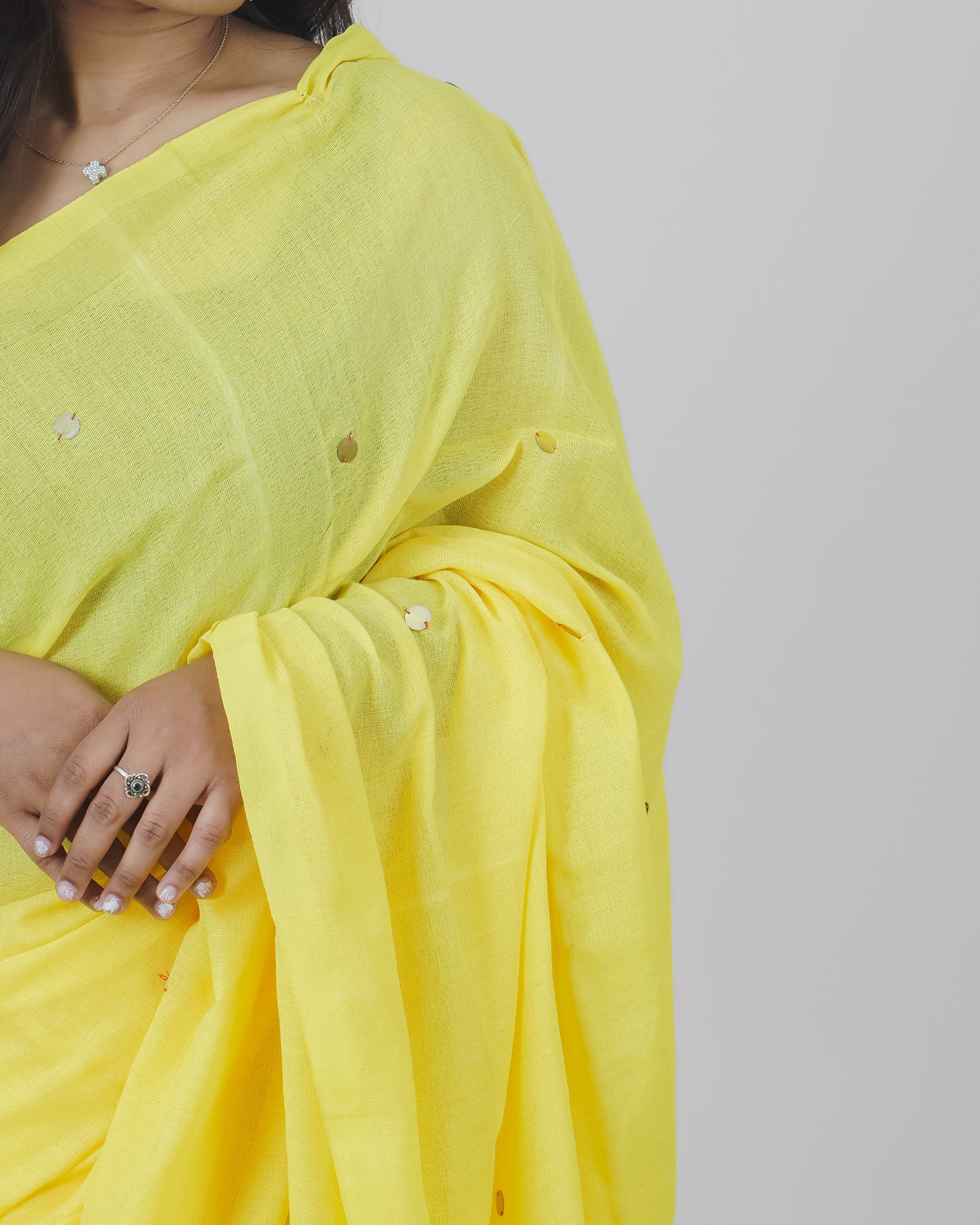 USHA YELLOW KHADI