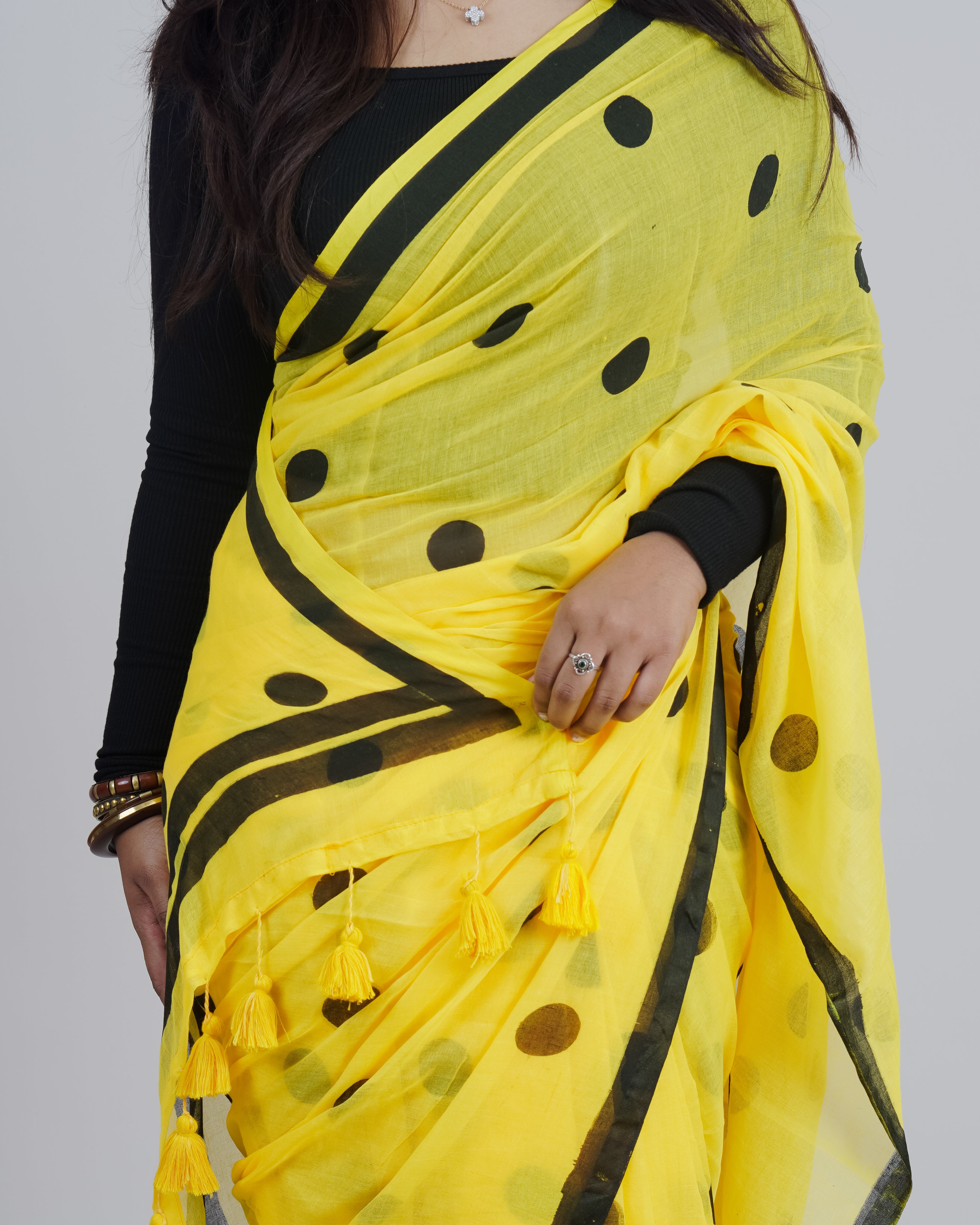 SEERSHA YELLOW KHADI