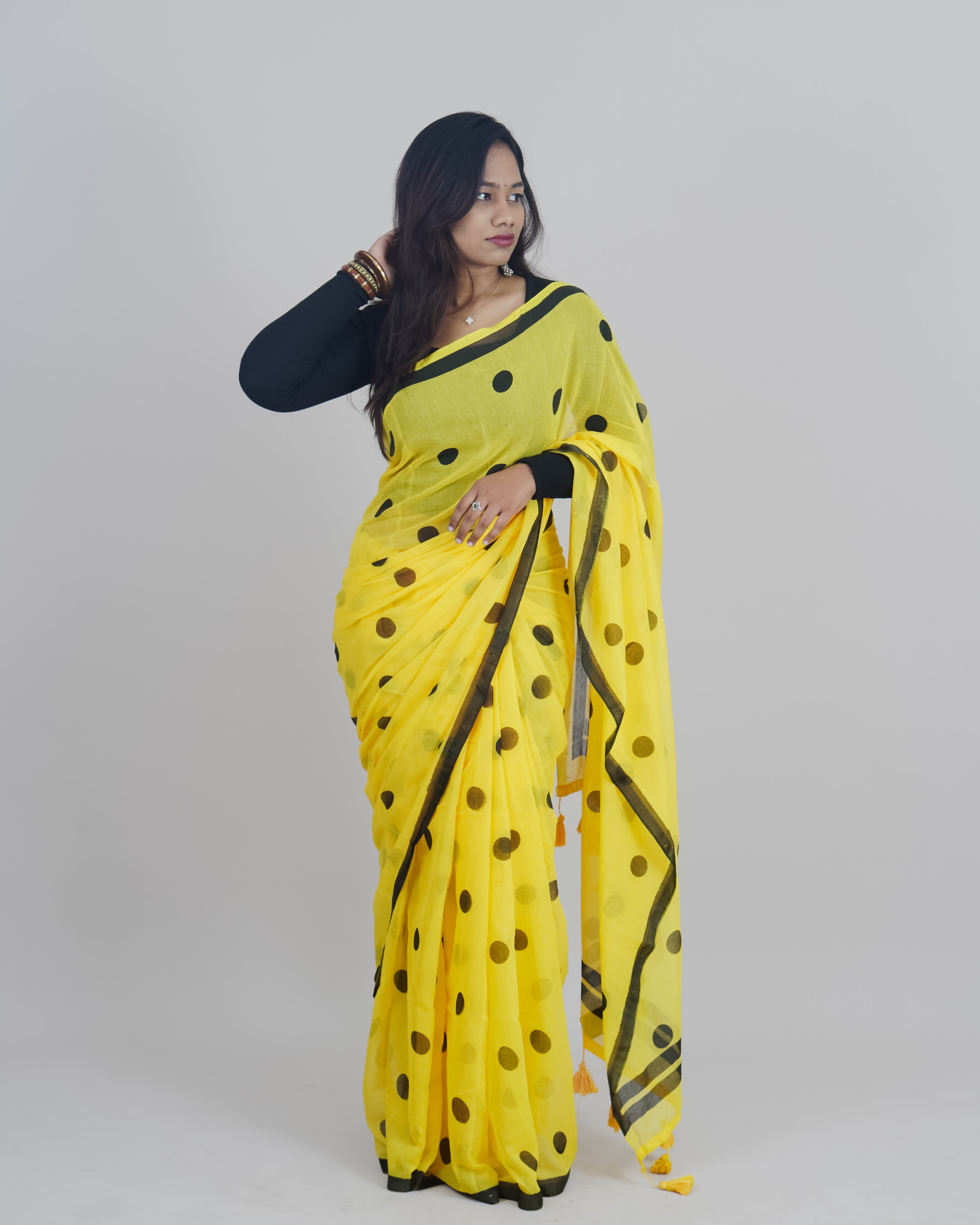 SEERSHA YELLOW KHADI