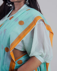 SEERSHA SKYBLUE KHADI