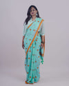 Seersha Skyblue Khadi Saree
