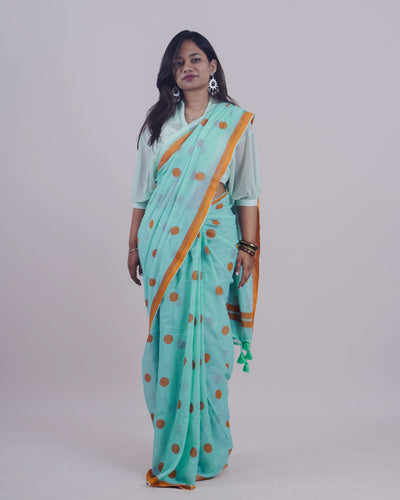 SEERSHA SKYBLUE KHADI