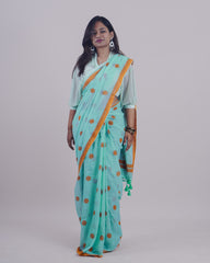 SEERSHA SKYBLUE KHADI