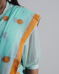 SEERSHA SKYBLUE KHADI
