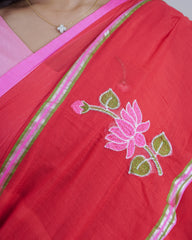 RAASI RED KHADI