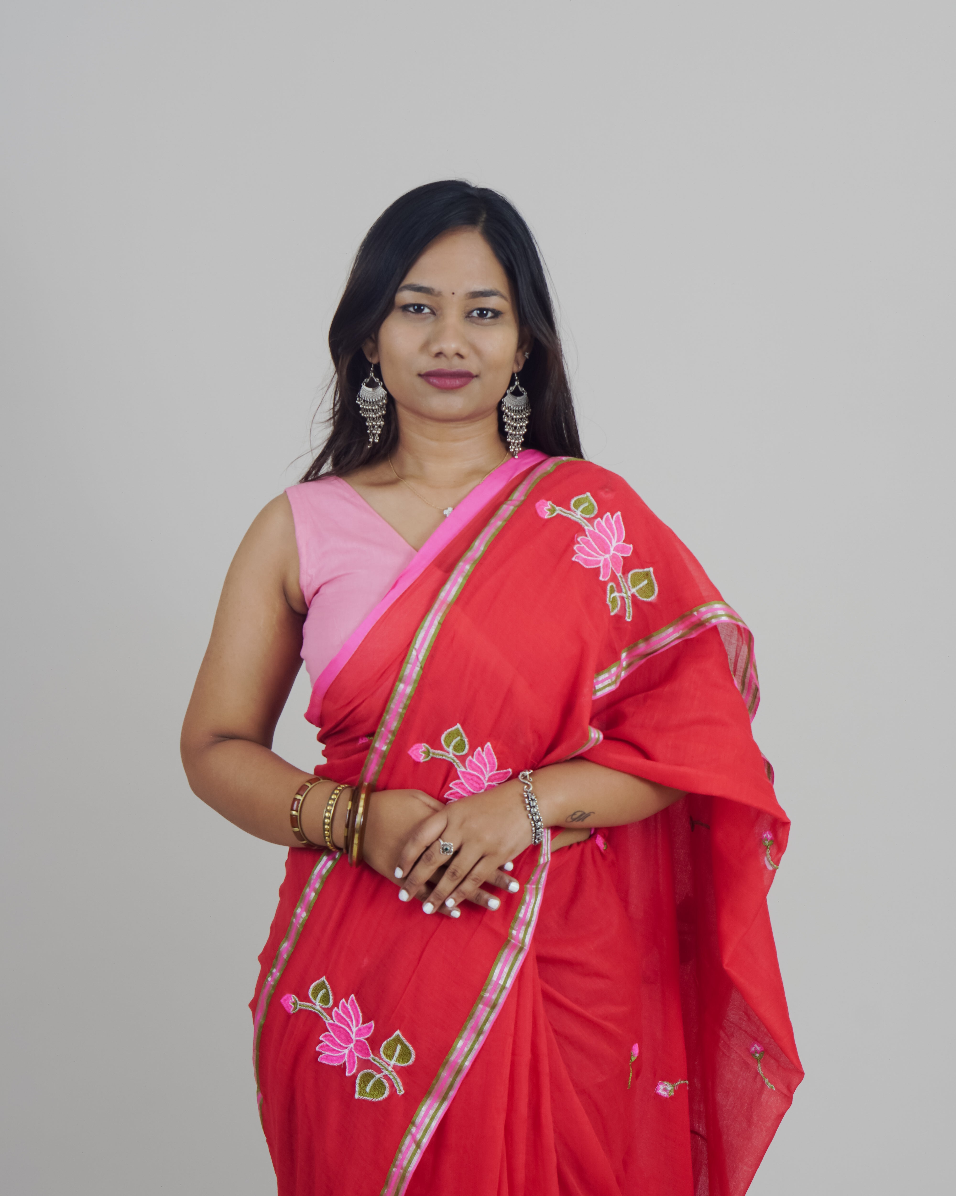 RAASI RED KHADI