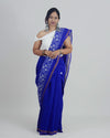 Tisha Blue Khadi Saree