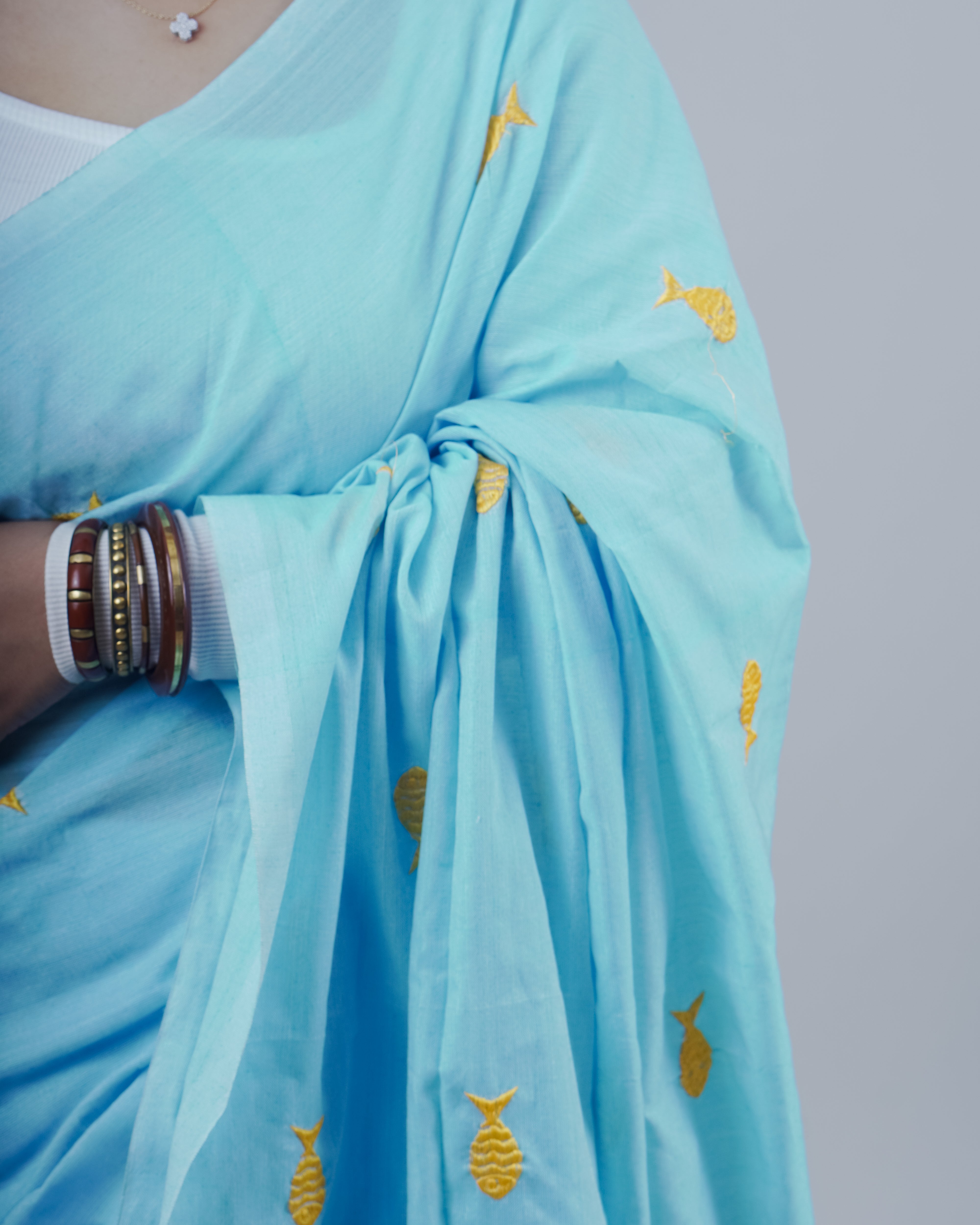 SAKHI SKYBLUE KHADI