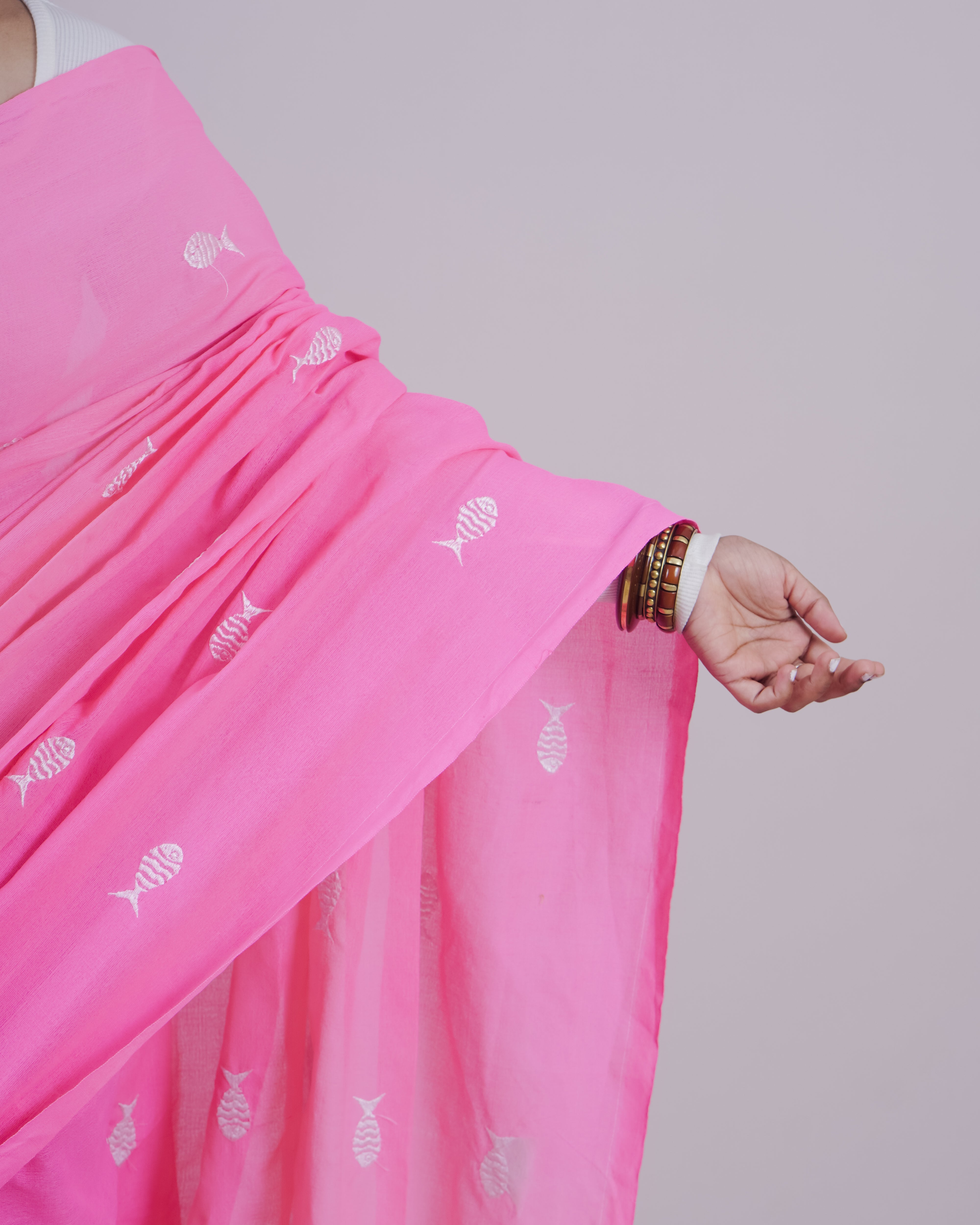 SAKHI PINK KHADI