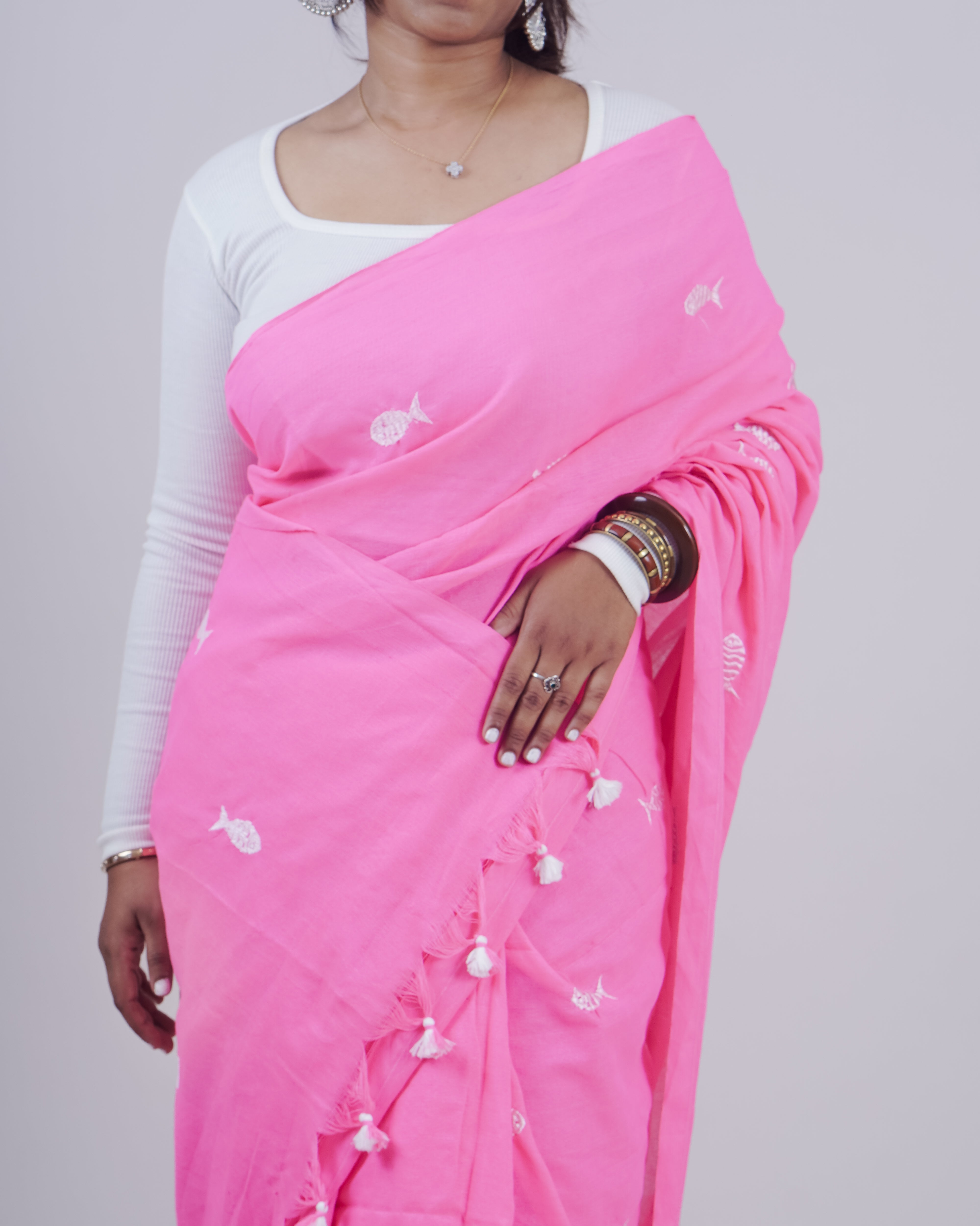 SAKHI PINK KHADI