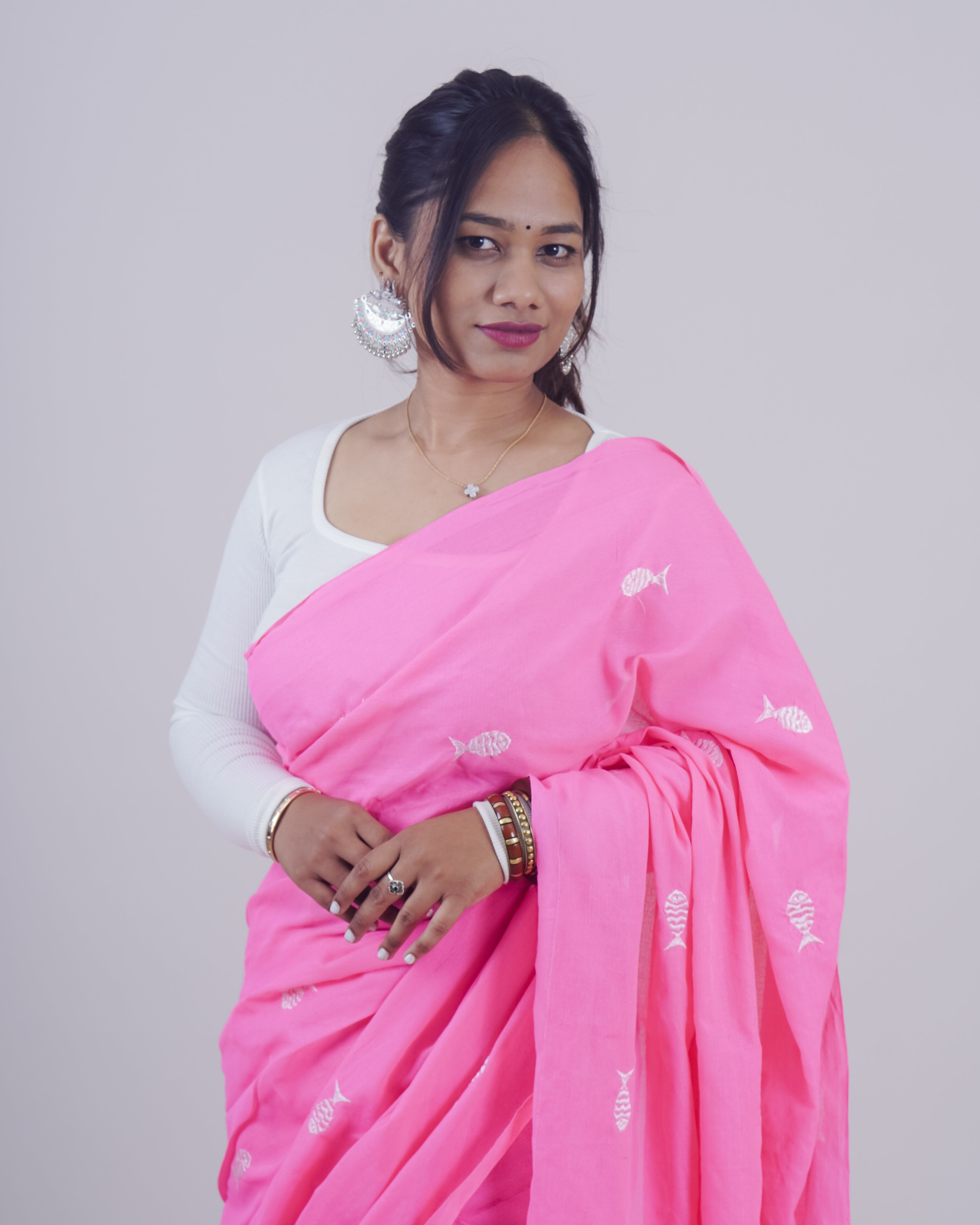 SAKHI PINK KHADI