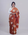 Divya Brown Khadi Saree