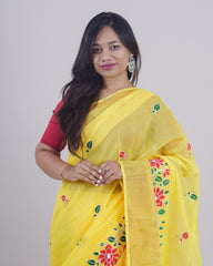 GEETHIKA YELLOW KHADI