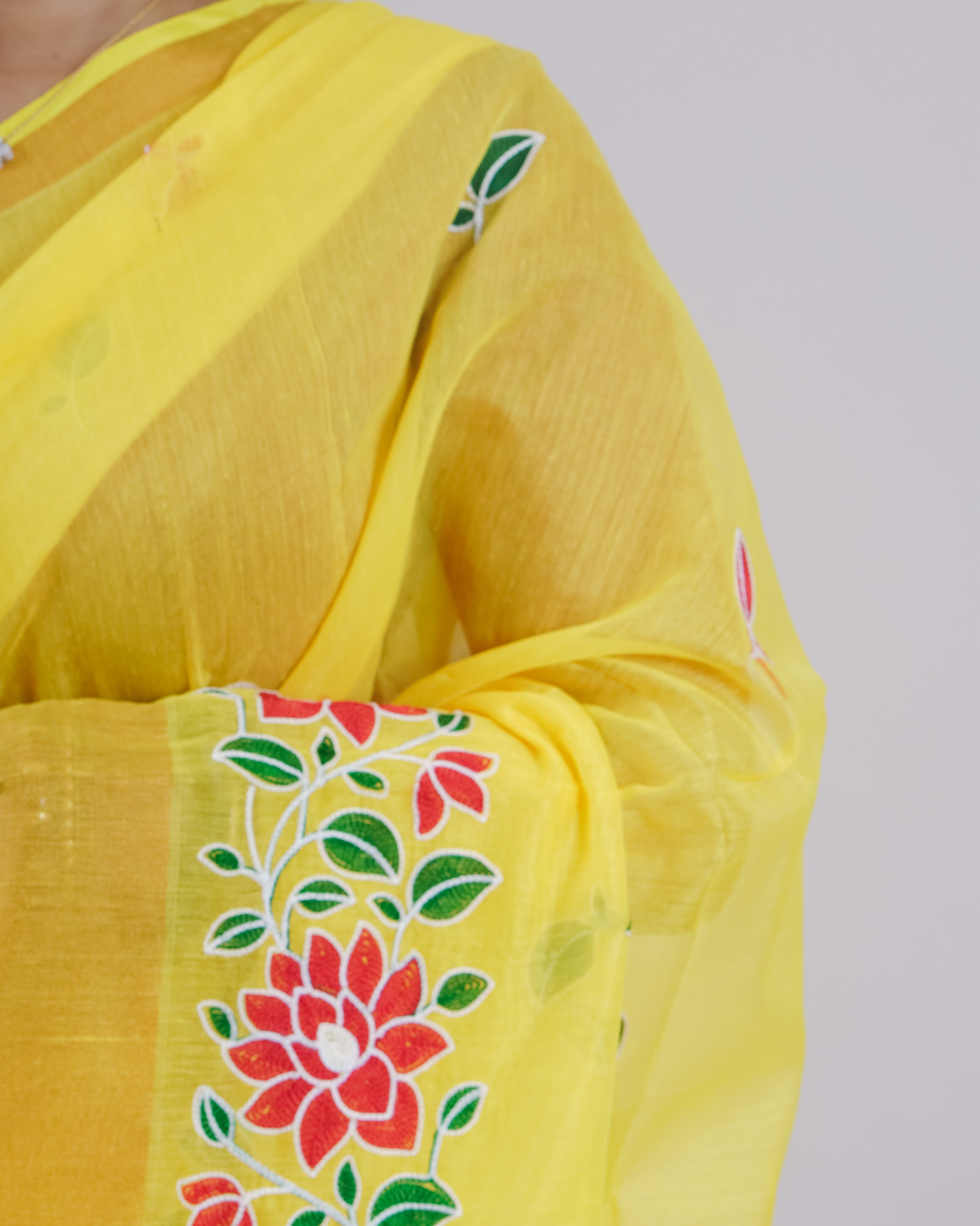 GEETHIKA YELLOW KHADI