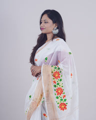 GEETHIKA WHITE KHADI