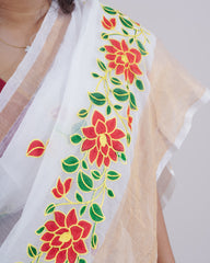 GEETHIKA WHITE KHADI