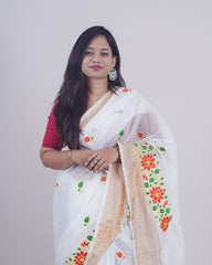 GEETHIKA WHITE KHADI