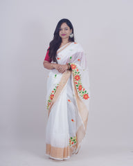 GEETHIKA WHITE KHADI