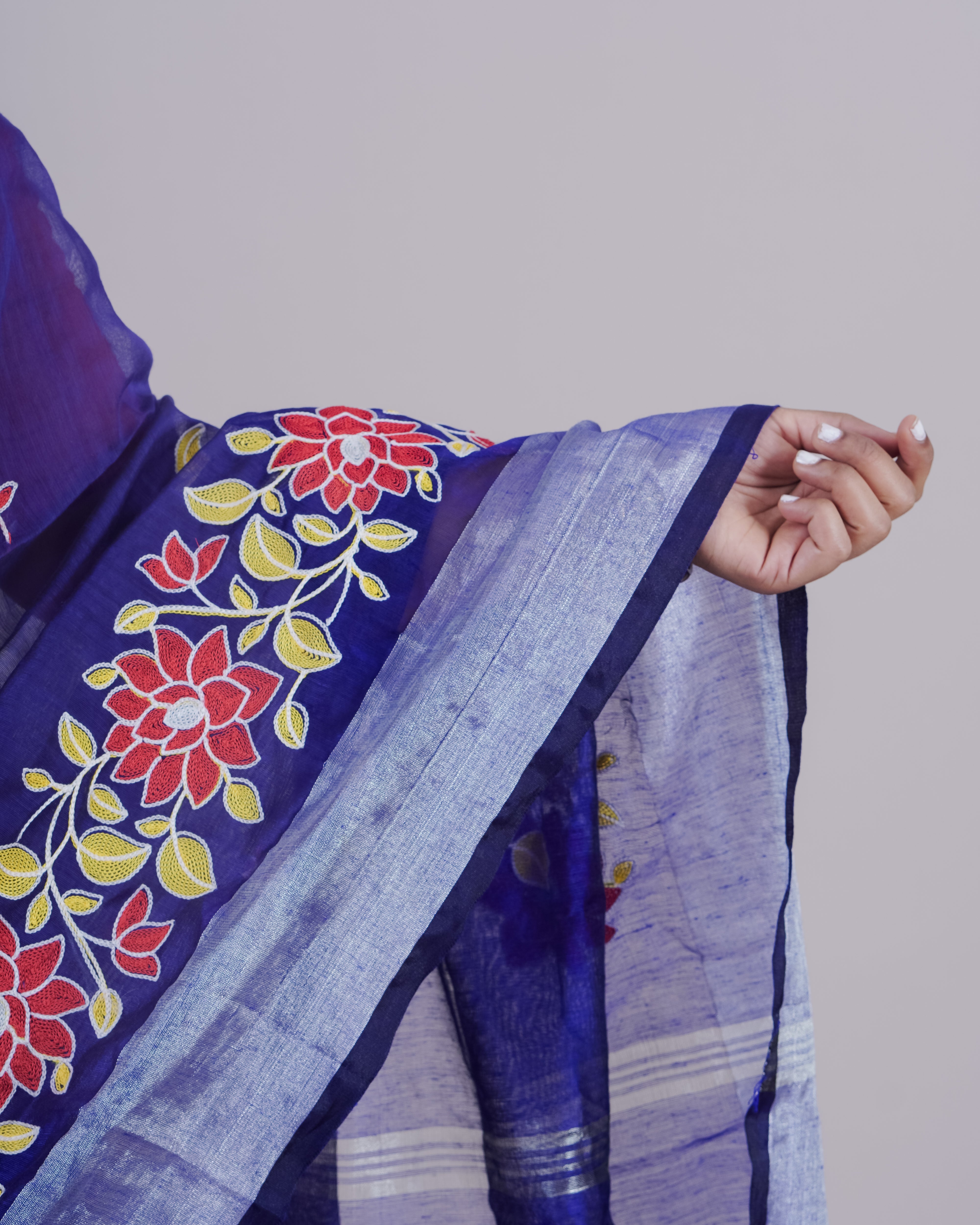 GEETHIKA BLUE KHADI