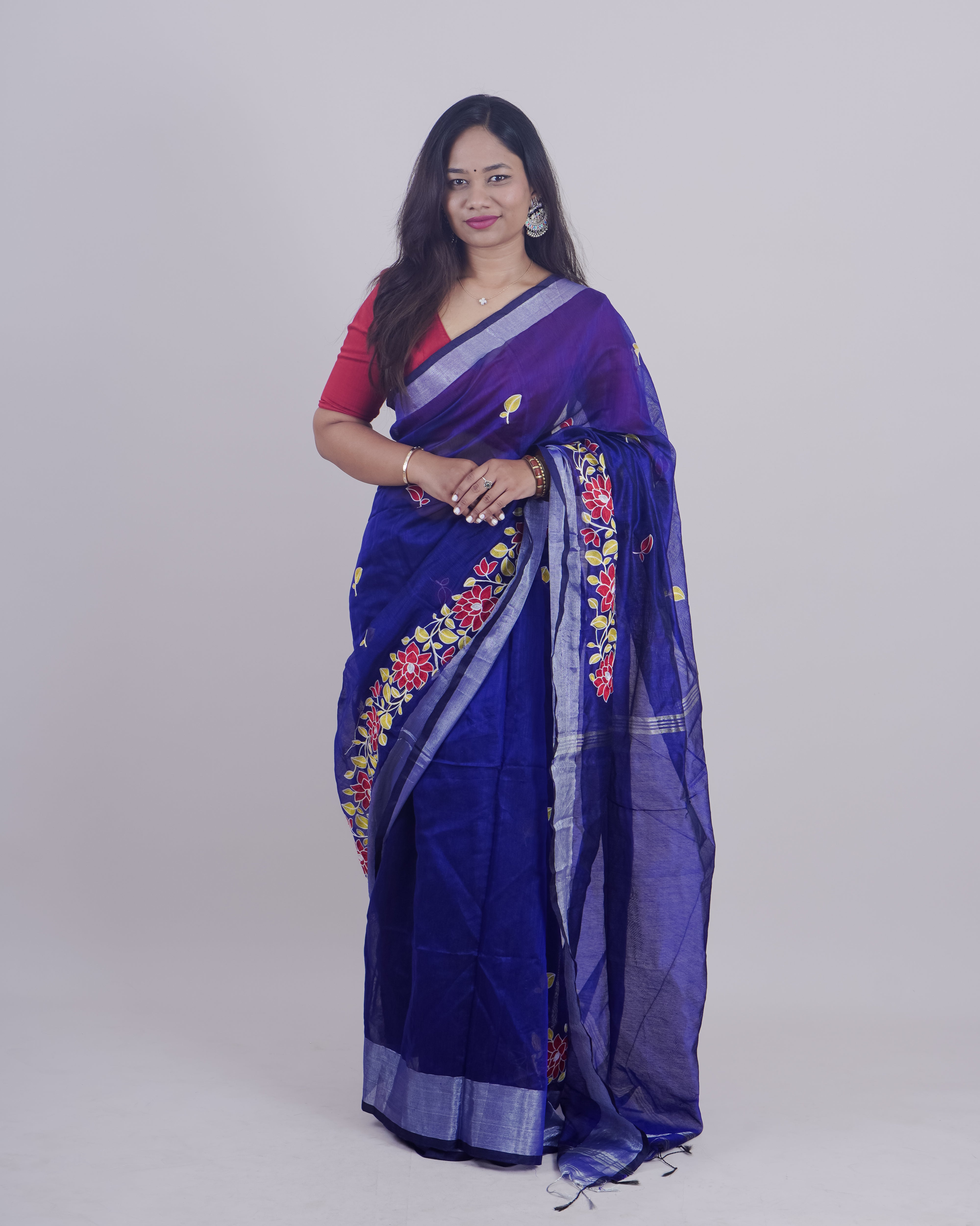 GEETHIKA BLUE KHADI