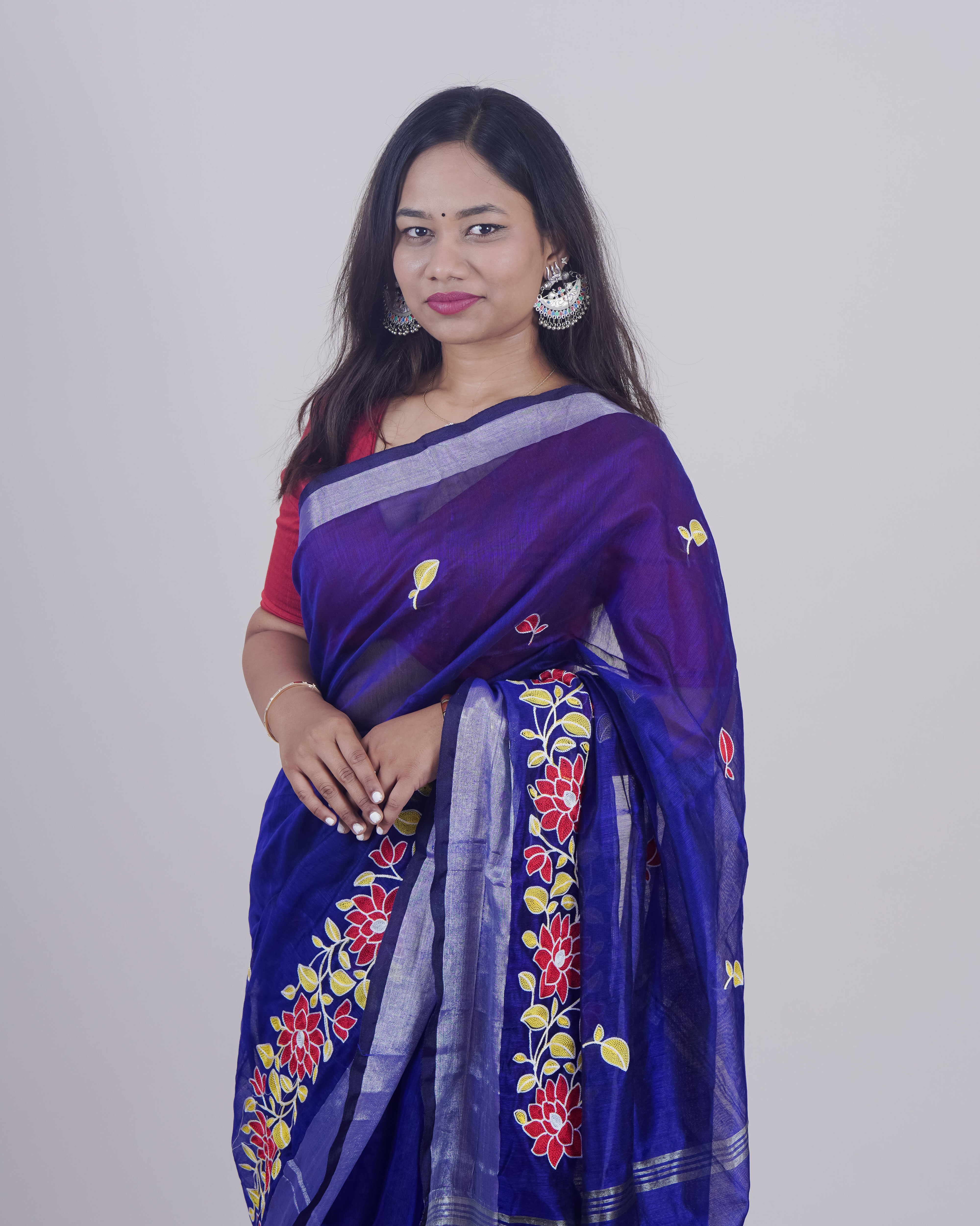 GEETHIKA BLUE KHADI